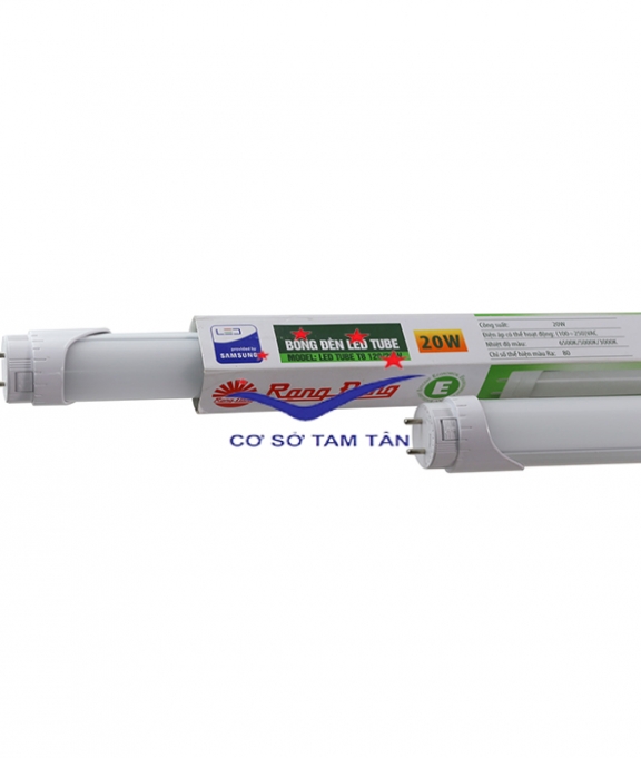 Bộ đèn LED Tuýp T8 1.2m 20W Nhựa (Rạng Đông)