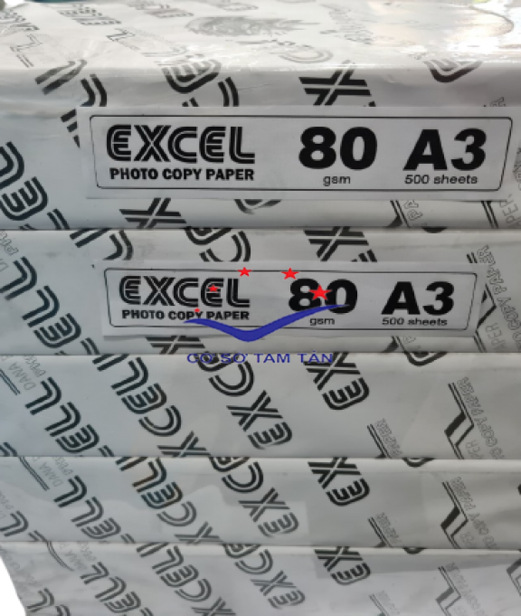 Giấy A3 (ĐL 80) Excel