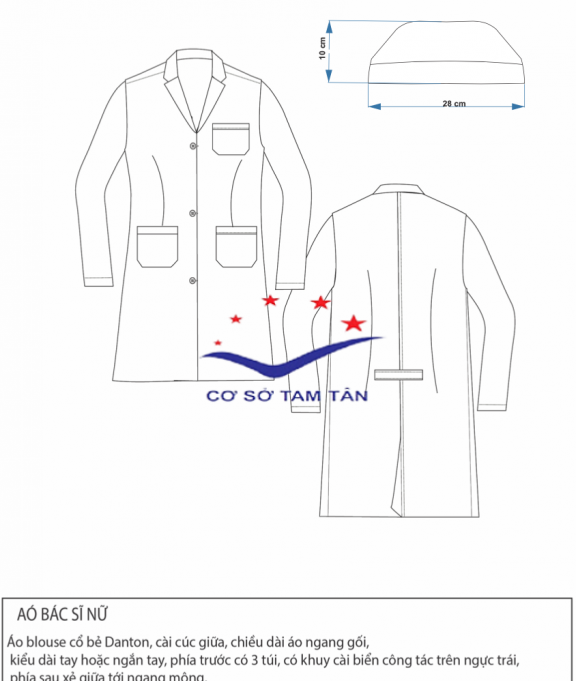 Áo bác sĩ nữ