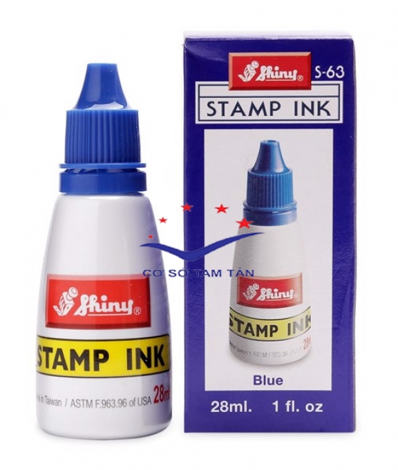 Mực Dấu Shiny S-63 Màu Xanh 