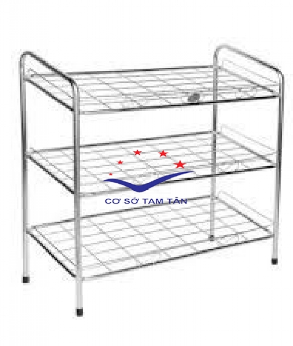 Kệ dép inox 3 tầng