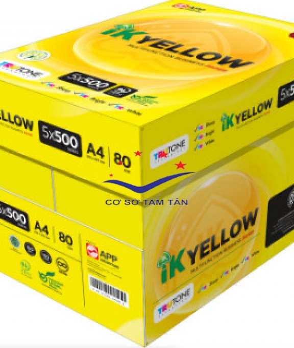 Giấy A4 IK YELLOW 80gsm