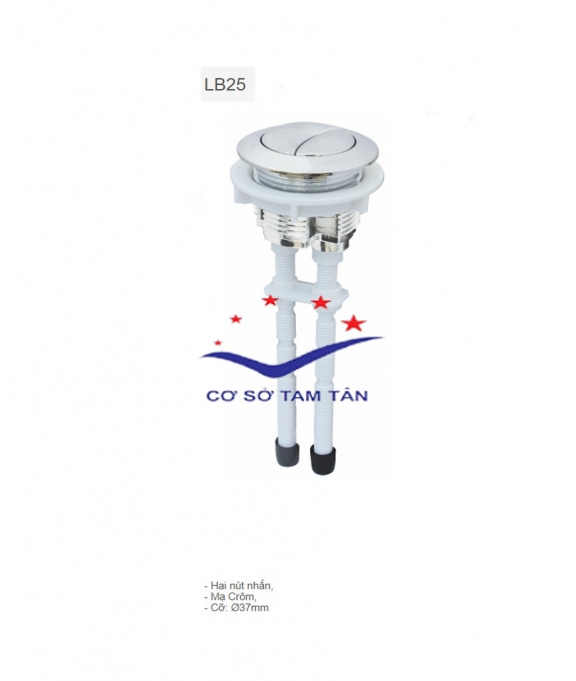 Nút nhấn bồn cầu 2 nhấn