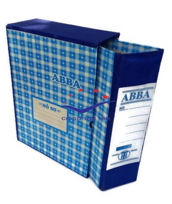 Bìa 3 dây hộp giấy 15cm ABBA